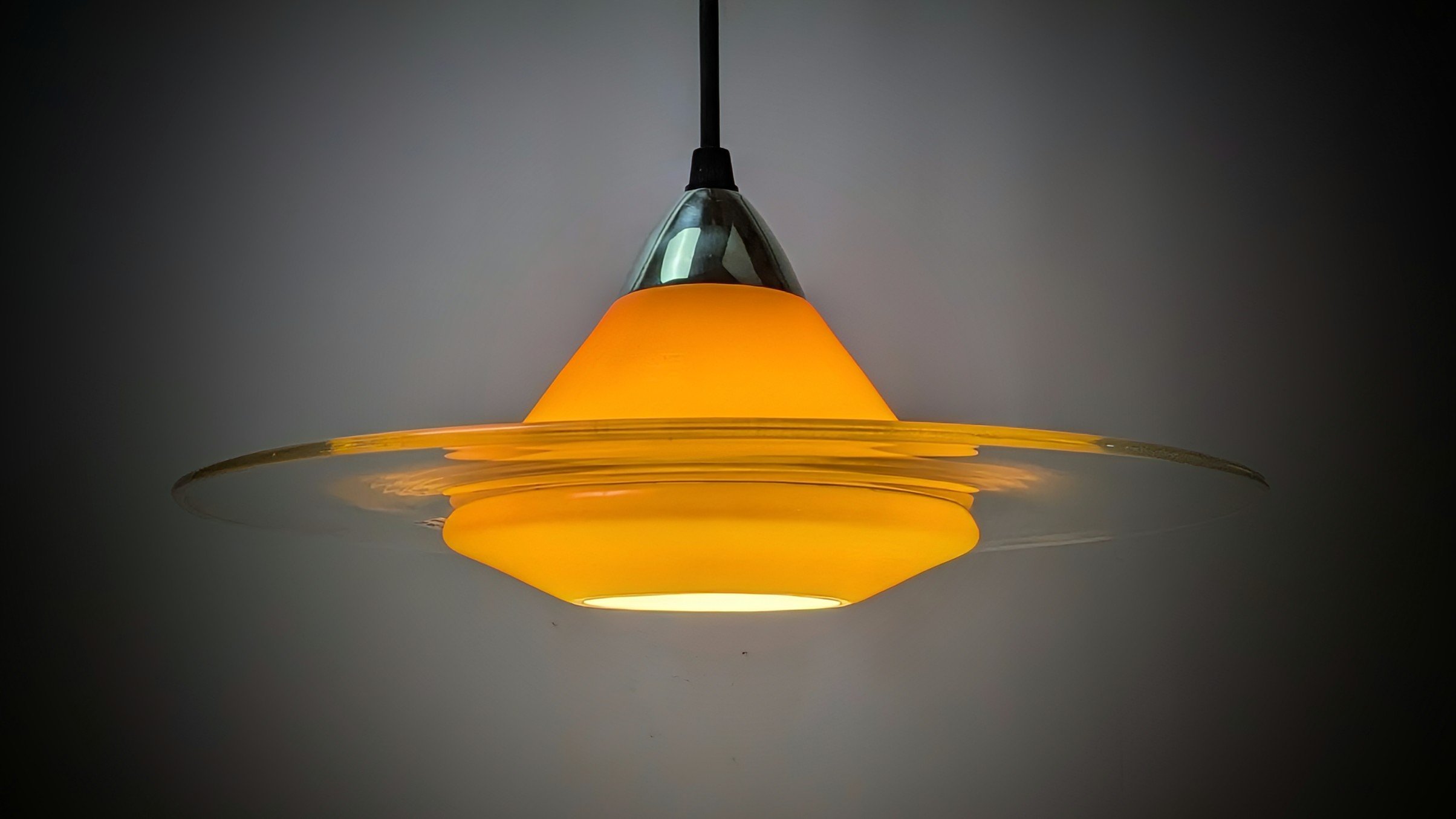 Lækker glas design lampe. Ø31. Møller redesign. Nyt el m.m