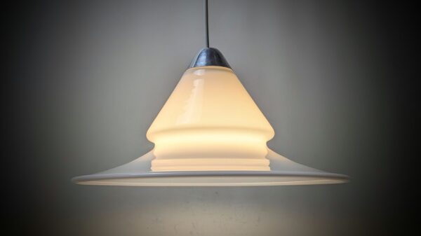 Royal Copenhagen/ Holmegaard. 1980. Model opus.  1,5 kilo glas. Ø31. Nyt el