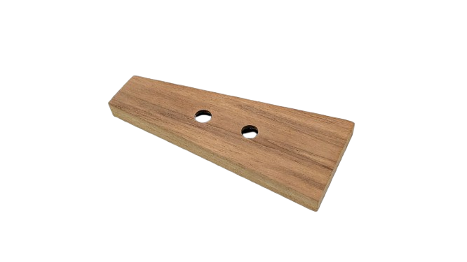 Væglampet bagplade væglampe. Teak. 138 mm. Konisk. Centrerede huller. Ny fra 1960.