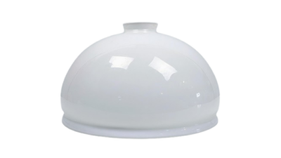 Nyt køkken pendel glas/ eller til perlefrynser m.m /  Ø23,5 cm. Hvid opal. Reservedel.