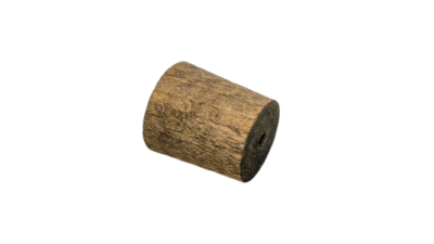 Håndlavet konisk teak prop / knap. Ubrugt. Dansk snedker fremstillet. 1960. Ø21 til 19 mm