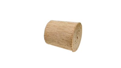 Håndlavet konisk EGE prop / knap. Ubrugt. Dansk snedker fremstillet. 1960. Ø21 til 19 mm