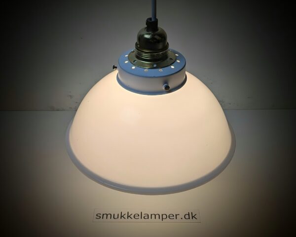 Raw Custom made opal white køkken lampe. Ø24. Nyt el.