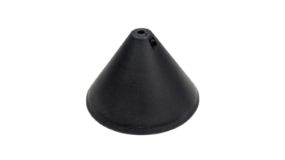 Plast baldakin. Mat sort. Kegle. Let at montere og tilpasse. Ø110