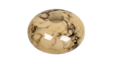 Marmoreret lampeglas. Lysekrone m.m. Reservedel. Ø185 mm. 70mmH.