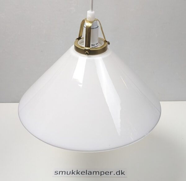 Stor Skagen skomager lampe 1980. Ø30. 14H. Nyt el og nyt messing ophæng.