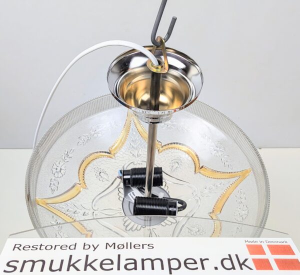 Romantisk fuld restaureret loft plafond lampe 1960. Ø30. Bla. nyt el.