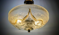 Romantisk fuld restaureret loft plafond lampe 1960. Ø30. Bla. nyt el.