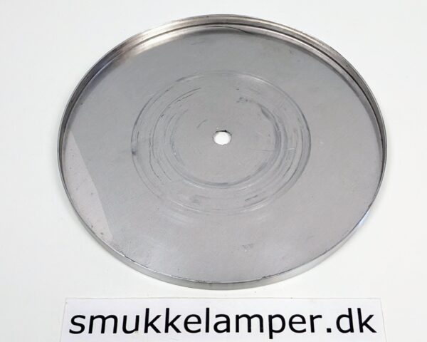 Bundplade standerlampe Alu. Ny. Ø22,3 indvendigt. M14 center. 10 mmH