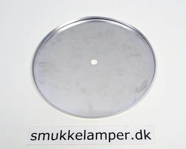 Bundplade standerlampe hvid Alu. Ny. Ø22,3 indvendigt. M14 center. 10 mmH