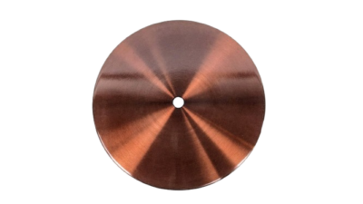 Bundplade standerlampe bronze Alu. Ny. Ø22,3 indvendigt. M14 center. 10 mmH