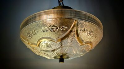 Romantisk fuld restaureret loft plafond lampe 1960. Ø30. Bla. nyt el.