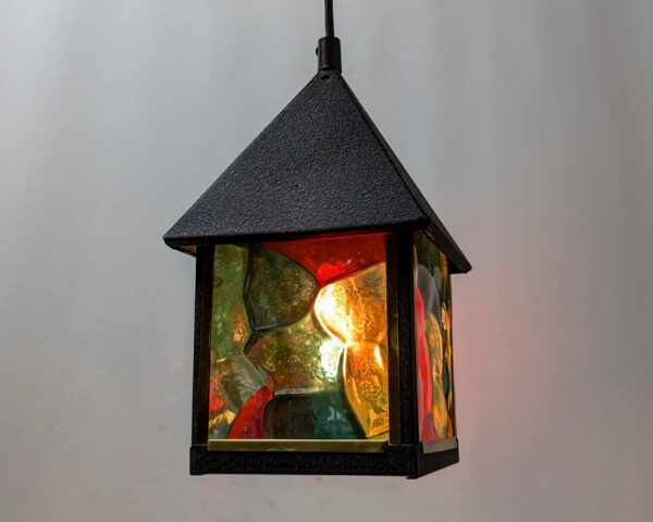 Glasmosaik entre lampe 1960. 155×155 mm. Nyt el.