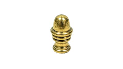 Vintage messing ende prop med M10 gevind. 34mmL Ø20mm. SH