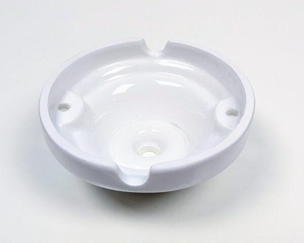 Porcelæn baldakin i elegant design. Ny. Ø90mm. 42mmH. M10
