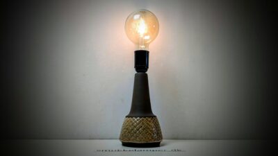 Ny dansk keramik lampe fra 1970. Opdateret nyt el. Ubrugt. 24cmH Italia