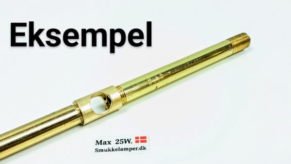Gevind muffe. Mellemstykke til ledning gennemføring. Messing. 2xM10