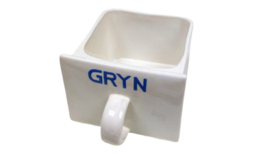 Porcelæn interiør køkken pynt fra 1950. Villeroy & Bloch. Blomster skuffe pynt. 14x14 cm. "Gryn"