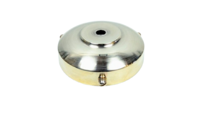 Elegant old style blank pol. glasholder i messing. Til lampeglas med gribekant ml. 76-82  mm