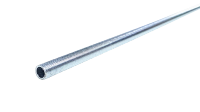 1 meter Nippelrør til lampe fatning M10 gevind. 1000mm El forzinket. Only DK shipping
