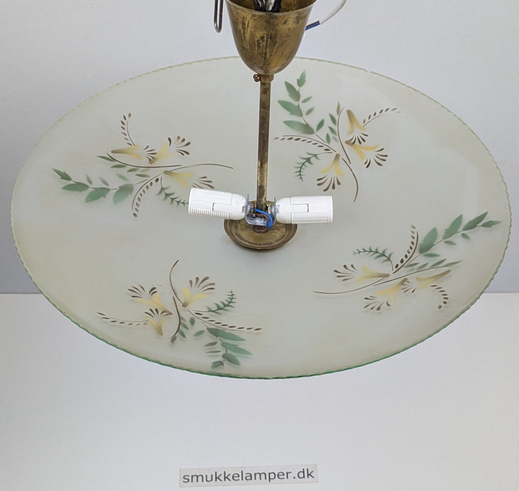 Antik storslået plafond 1940. Ø48. 30 cm fast nedhæng. Pickup only. - Billede 2