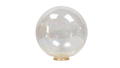Lampeglas svag cognac farvet E.S.Horn udendørs lampe. Reservedel. Ø23 kugle. Bobler.