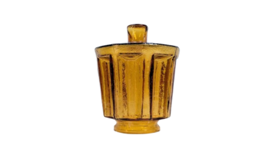 Lampeglas rav farvet E.S.Horn udendørs lampe. Sjælden. Reservedel