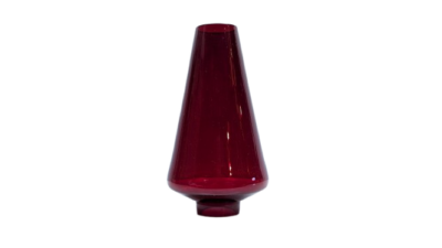 Holmegaard Per Lütken glas fra 1964. Reservedel. 215 mm høj. Rubinrød