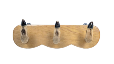 Knagerække EG. Rådyr Hove. Hov monteret. 46 cm lang.