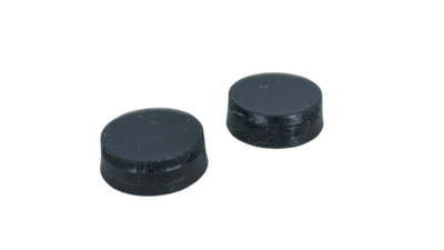 Sæt med 2 pynte propper til Bla. Verner Panton bord lamper. 1970. Til 13 mm tandskive. Afslutning.