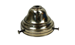 Antik messing glasholder til lampeglas med gribekant mellem 71 mm og 81mm.