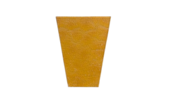 Lampeglas lanterne lysthus lampe. Orange fra 1968. Reservedels glas. 3,5×8,4×8,4×6,5