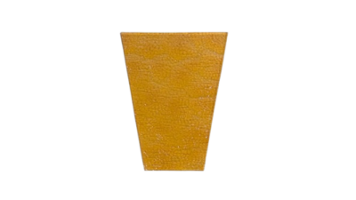 Lampeglas lanterne lysthus lampe. Orange fra 1968. Reservedels glas. 3,5x8,4x8,4x6,5