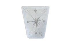 Lampeglas lanterne lysthus lampe. Mat facon slebet fra 1968. Reservedels glas.