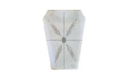 Lampeglas lanterne lysthus lampe. Mat facon slebet fra 1968. Reservedels glas.