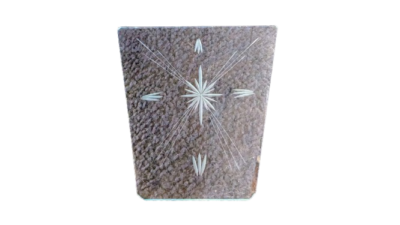 Lampeglas lanterne lysthus lampe. Gennemsigtig facon slebet fra 1968.