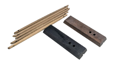 Træ dele vintage lamper - originale