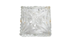 Lysekroneglas Orrefors Stjerne. 10×10 cm. Klar krystal.