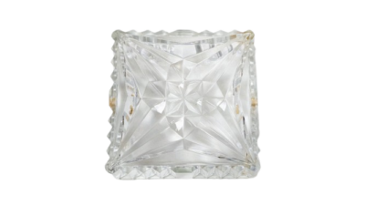 Lysekroneglas Orrefors Stjerne. 10x10 cm. Klar krystal.