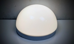 Skøn Dansk plafond 1980.  Odreco. Made in Denmark. Ø25. Hvid opal.