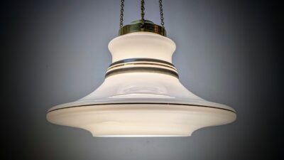 Vintage Opalglas Pendellampe 1960 – Elegant Design. Ø35. Nyt el. Pickup only