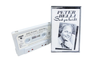 Original Peter Belli  - Sort på hvidt . Kassettebånd. 1983
