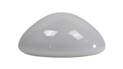 Sjældent Bauhaus opalglas. Ø25. 100 mm gevind. Lindner Wilhelm Wagenfeld. Reservedel – glas. 1960