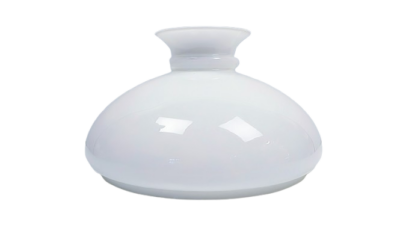 Original Holmegaard Cupido lampeglas. Hvid opal. Ø30. Bærekant 277 mm