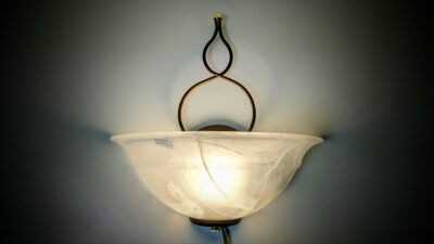 Italiensk Murano væglampe fra 1990. Ubrugt. 32x31 cm. Glaskunst.