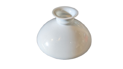 Original Holmegaard Cupido lampeglas. Hvid opal. Ø25,5. Bærekant 232 mm