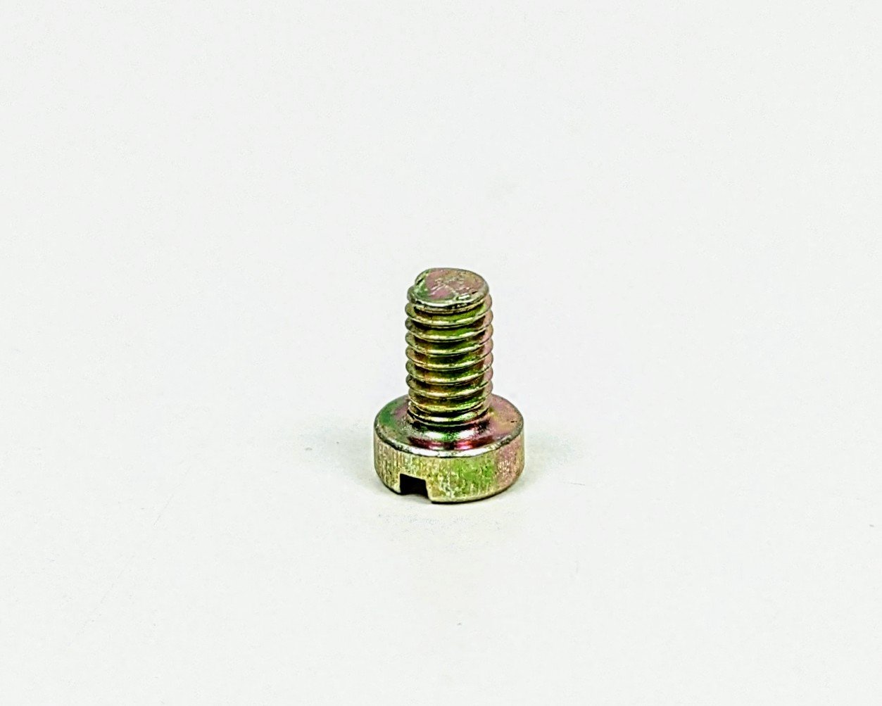 Elforzinket bolt 3,5mm. M3,5×6 mm. Pan head. Til antikke messing fatninger m.m. 5 stk pakning