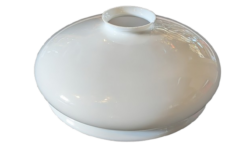Antik opalglas lampeglas til perlefryns. Ø27,5. Til lampe projekt. Reservedel glas.