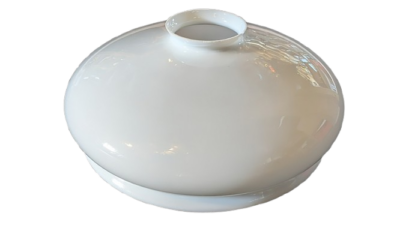 Antik opalglas lampeglas til perlefryns. Ø27,5. Til lampe projekt. Reservedel glas.