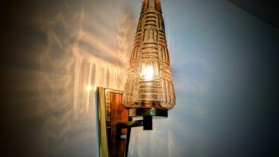 Vintage væglampe 1960. Delvist nyt el. 25 CmH. Perfekt til værelse, lille entre m.m